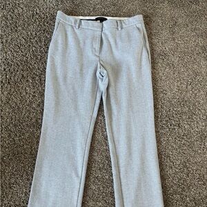 Ann Taylor Light Gray Herringbone Pants